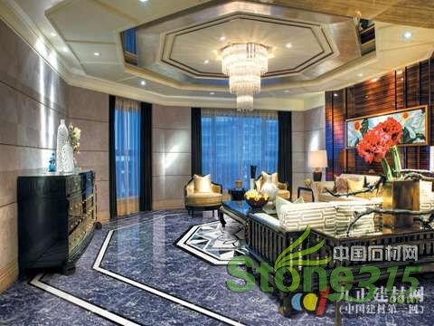 大理石瓷砖搭配实木家具 演绎原生态风格