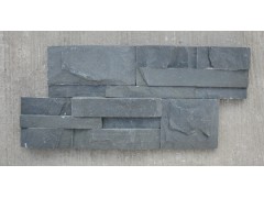工程建筑石材-天然黑色板岩文化石 1