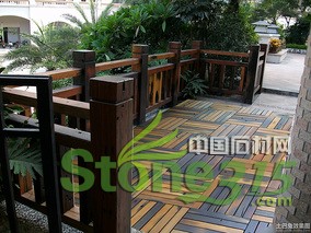 别墅阳台船木马赛克图片欣赏