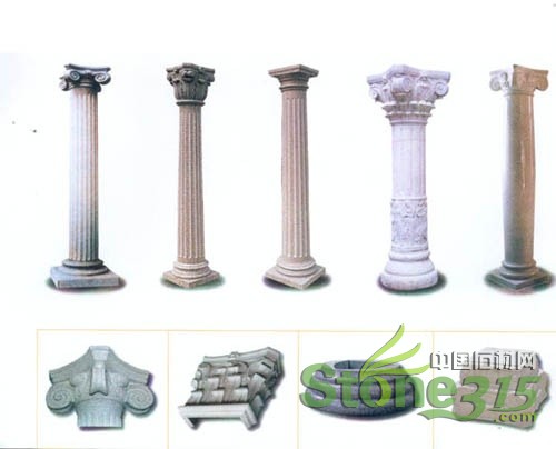不同类型的罗马柱