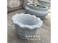 福建石雕厂家直销石雕花钵花盆  仿