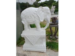 大象汉白玉花岗岩雕塑石材手工石雕