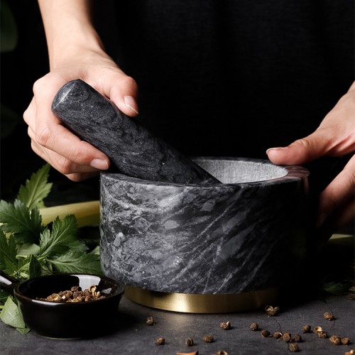 研磨器五金底座石头捣药石臼