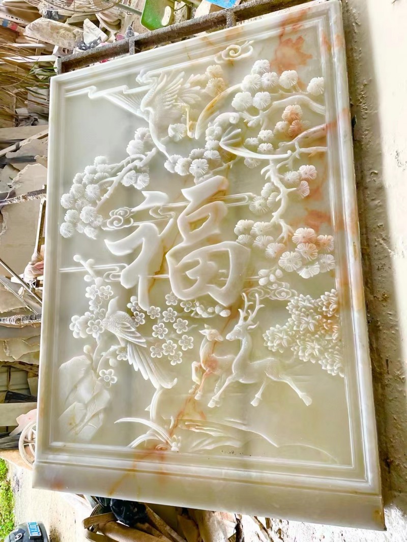 天然大理石玉石浮 天然大理石玉石浮