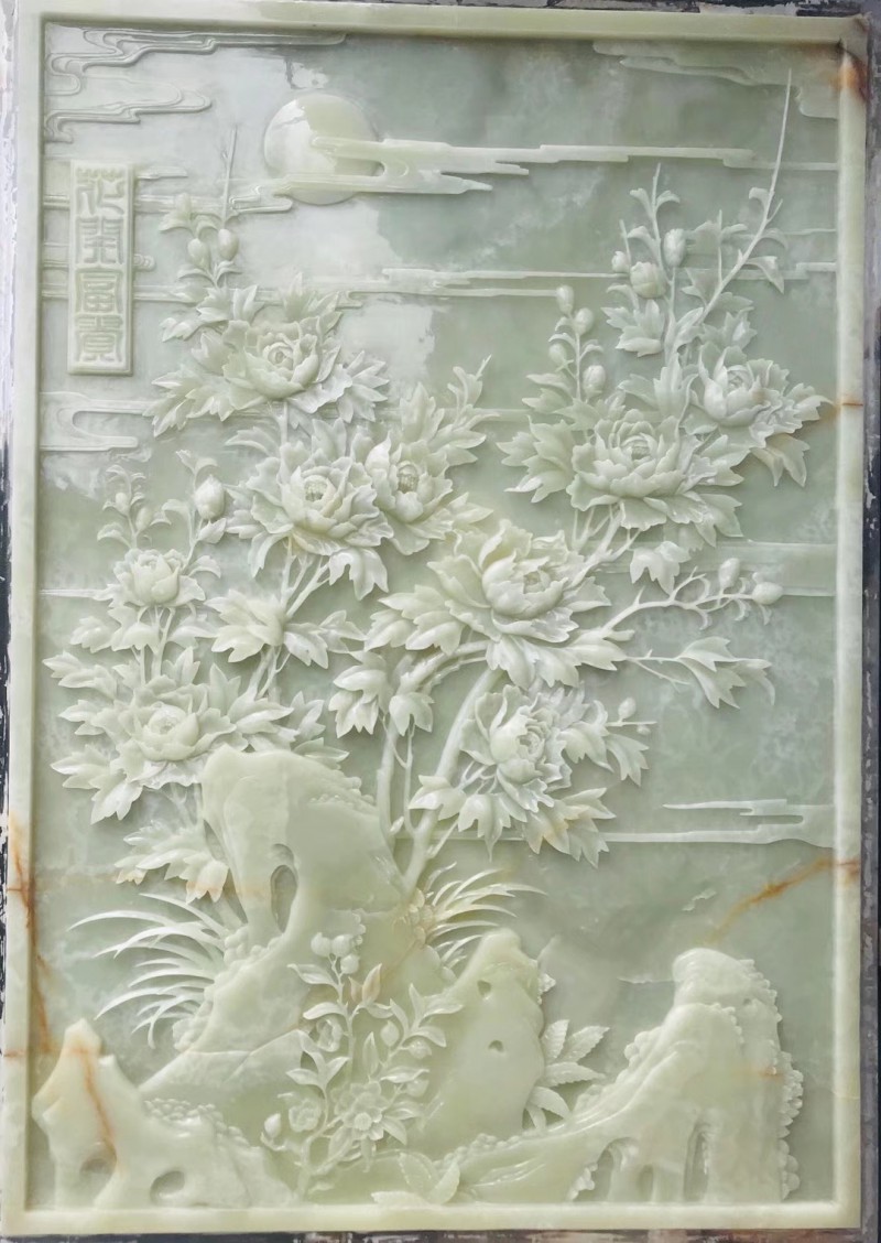 天然大理石玉石浮 天然大理石玉石浮